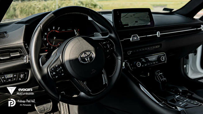 Toyota Supra GR White Pearl Tri-coat 340km - Wynajem I 800pl