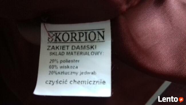 Sukienkę wizytową z żakietem „Skorpion” tanio sprzedam