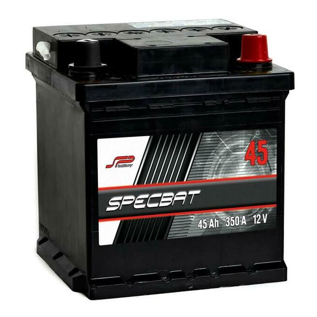 Akumulator SPECBAT 45Ah 350A EN Kostka PRAWY PLUS