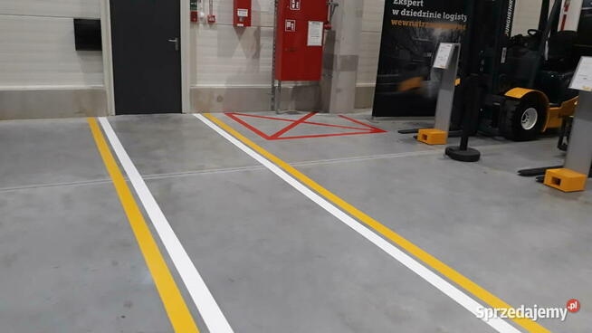 Malowanie linii Oznakowanie poziome Parkingi Hale Garaże