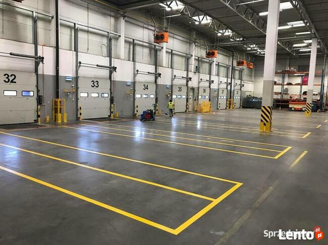 Malowanie linii Oznakowanie poziome Parkingi Hale Garaże