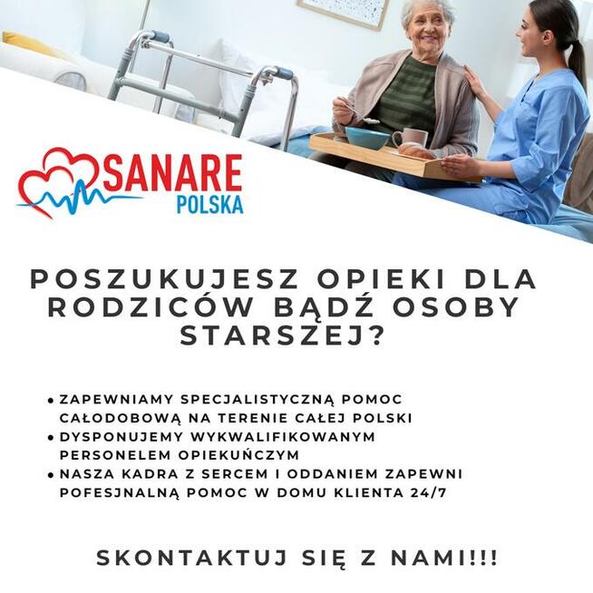 Sanare Polska - domowa opieka nad osobami starszymi 24/7