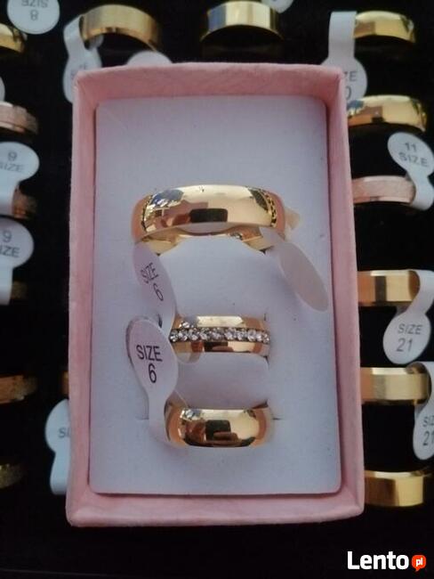 Obrączki ślubne Stainless Steel stal chirurgiczna nierdzewna