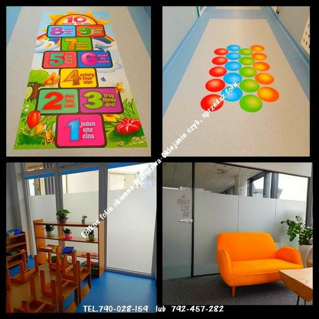 Oklejanie szyb folią Warszawa Folie dekoracyjne matowe Folk