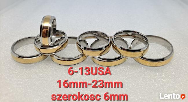 Obrączki ślubne Stainless Steel stal chirurgiczna nierdzewna