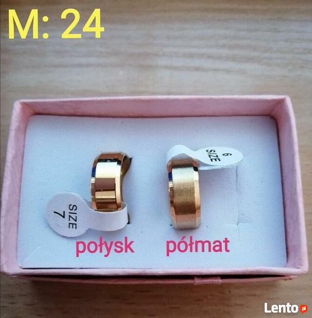 Obrączki ślubne Stainless Steel stal chirurgiczna nierdzewna