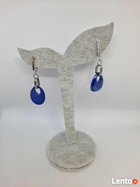 Obrączka ceramiczna łańcuszek kolczyki biała różowa czarna