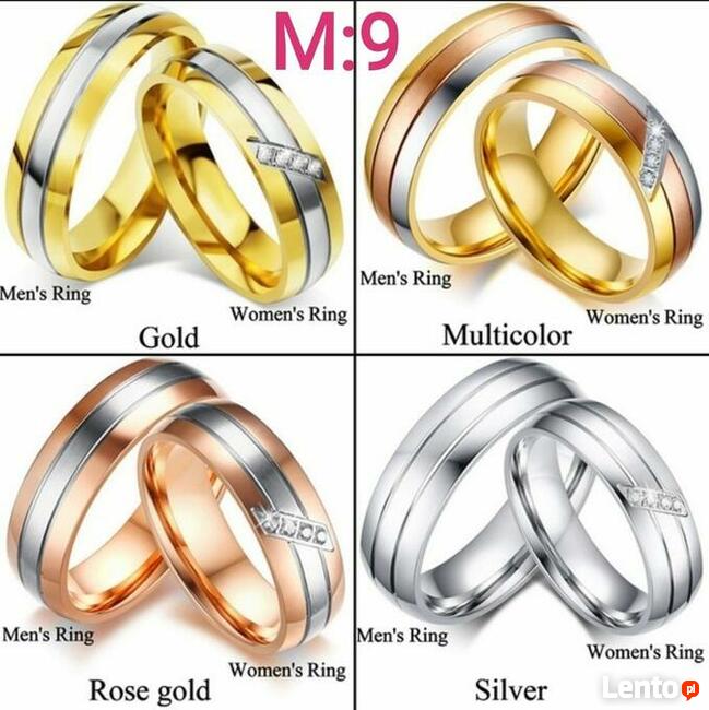 Obrączki ślubne Stainless Steel stal chirurgiczna nierdzewna