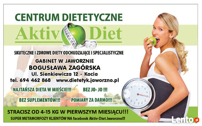 DIETETYK JAWORZNO, SKUTECZNE ODCHUDZANIE , PROSTE DIETY !!!
