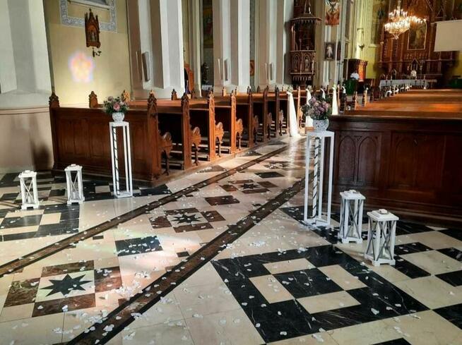Dekoracje sal i kościołów. Ślub, chrzest, komunia itp.