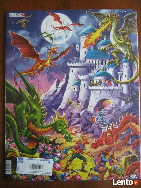 Puzzle Maxi w ramce 50 - Smoki