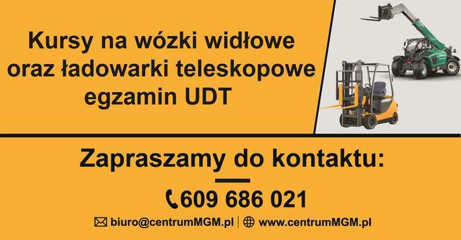 Kurs wózki widłowe, II WJO UDT - Starogard Gdański