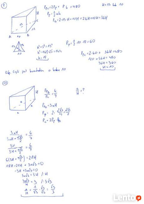 Matematyka korepetycje rozwiązywanie zadań online 24H