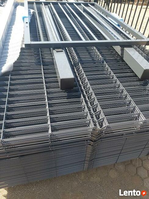 Ogrodzenia panelowe, bramy przesuwne, dwuskrzydłowe, furtki