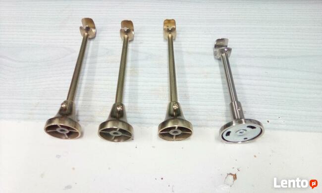 Mocowanie karnisza uchwyty 3 złote 1 srebrny