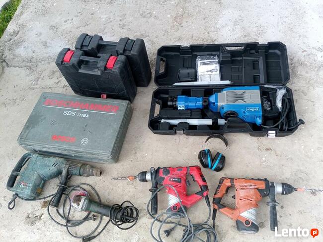 Młot wyburzeniowy młotowiertarka wiertarka udarowa WYNAJEM W