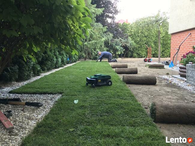Nawadniania ogrodów. Usługi ogrodnicze. Trawniki