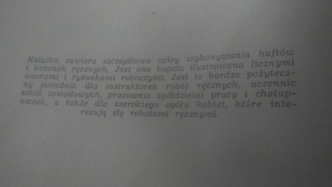 J. Dziewanowska - J. Turska Hafty i koronki