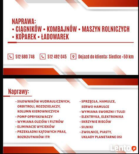 Naprawa ciągników i maszyn rolniczych Siedlce