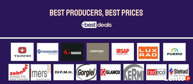 GRZEJNIKI IRSAP TESI 2 - OD RĘKI/biały, dolne środkowe 50mm