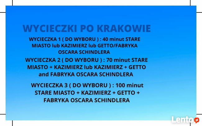 Zwiedzanie Krakowa melexem