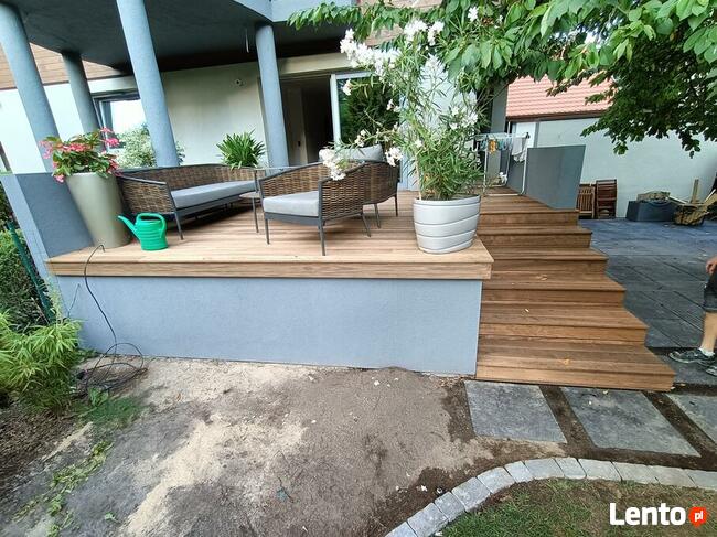 Schody drewniane zewnętrzne wewnętrzne zabiegowe