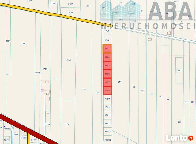 Działki budowlane w miejscowości Żuki gm. Turek