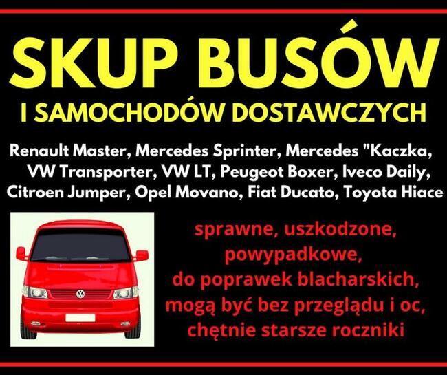 Auto skup TOYOTA każdy stan Mercedes Sprinter kasacja aut