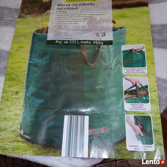 Worek na odpady zielone