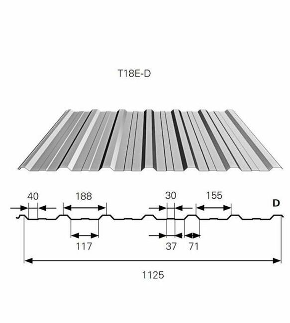 Blacha Trapezowa TRAPEZ T18 ECO BP2 na wymiar - różne kolory