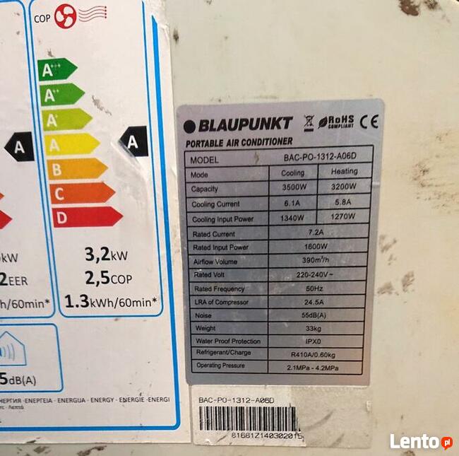 Klimatyzator Blaupunkt BAC-PO-1312-A06D