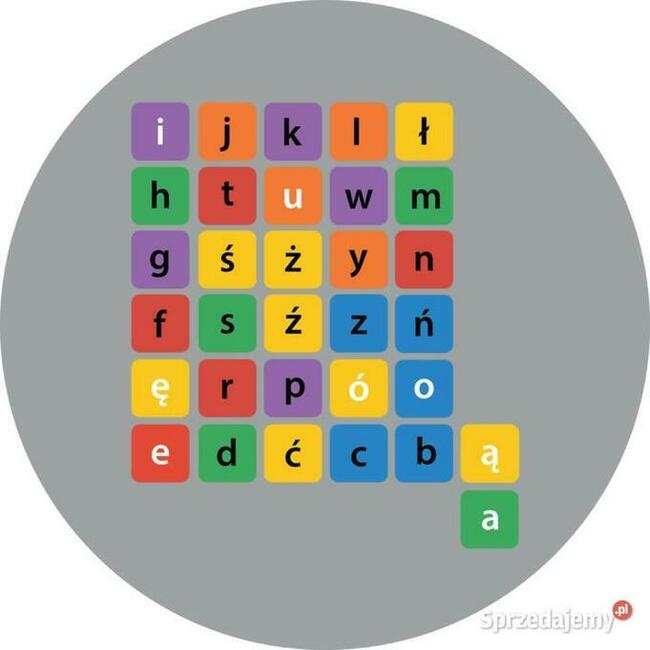 Kolorowy Alfabet - gry korytarzowe, naklejki od Strefy Gier