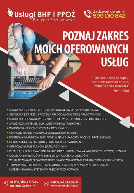 Usługi BHP i PPOŻ