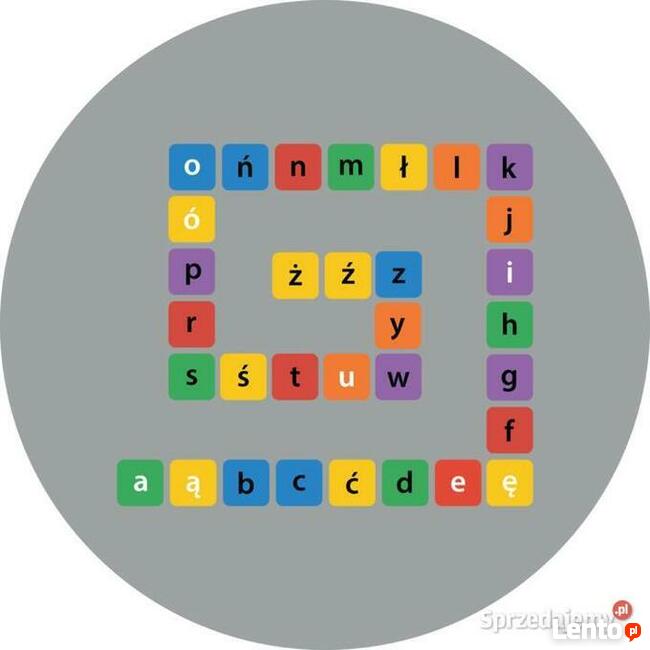 Kolorowy Alfabet - gry korytarzowe, naklejki od Strefy Gier