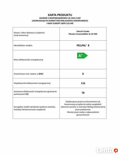 Kocioł, piec do małych pomieszczeń, pellet, podajnik, MONTAŻ