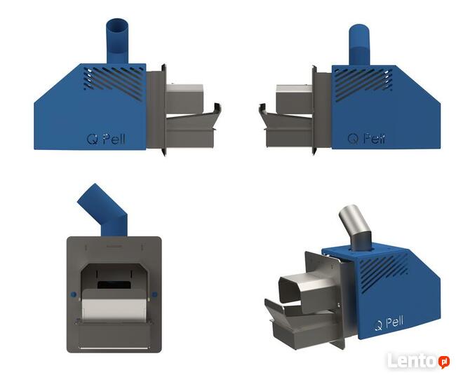 Kocioł, piec do małych pomieszczeń, pellet, podajnik, MONTAŻ