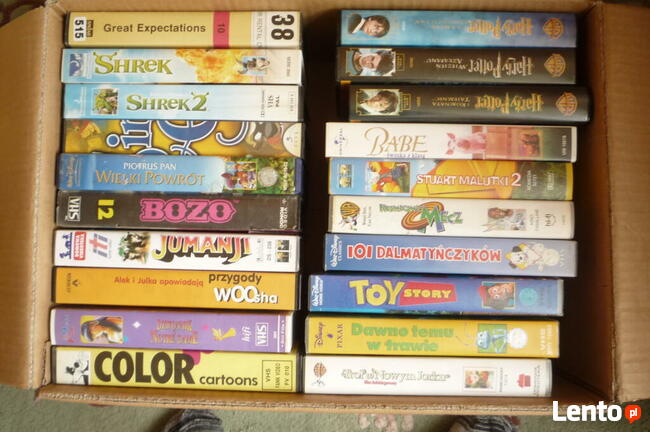 Bajki i inne z lat 70, 80 i 90-tych na kasetach VHS