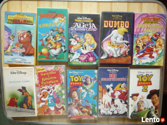 Bajki i inne z lat 70, 80 i 90-tych na kasetach VHS
