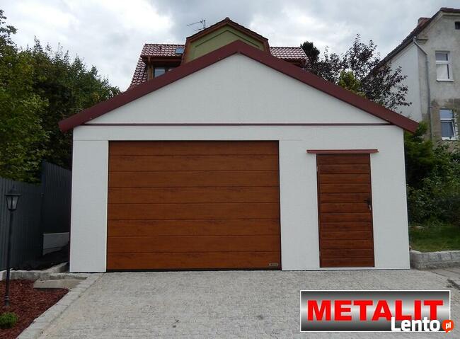 GARAŻ STALOWY TYNKOWANY METALIT