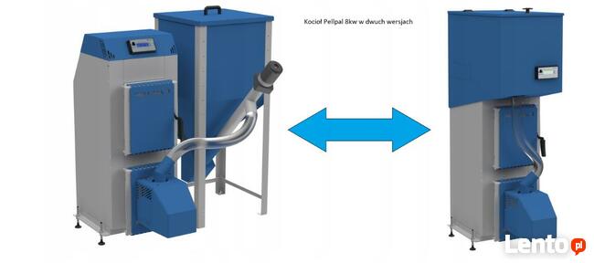 Kocioł, piec do małych pomieszczeń, pellet, podajnik, MONTAŻ