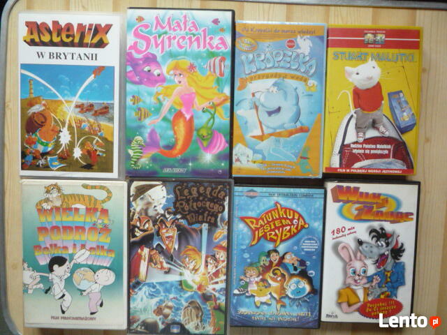 Bajki i inne z lat 70, 80 i 90-tych na kasetach VHS