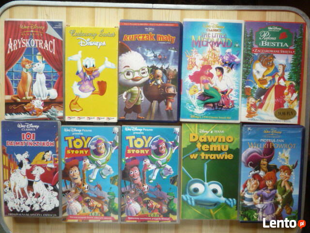 Bajki i inne z lat 70, 80 i 90-tych na kasetach VHS
