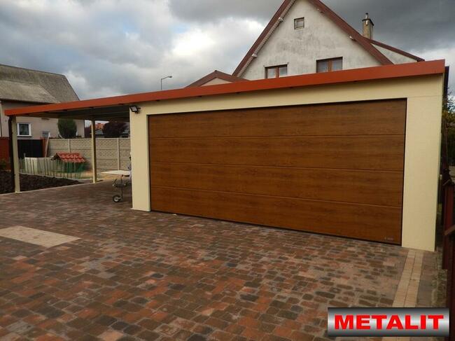 GARAŻ STALOWY TYNKOWANY METALIT