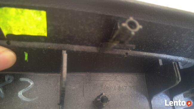 Podłokietnik lewy tył, skórzany czarny A3 S3 RS3 8P - 5D