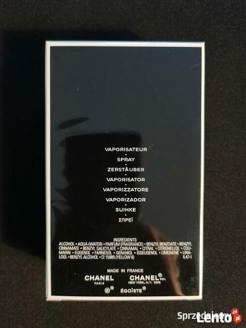 Oryginalna CHANEL EGOISTE Pour Homme 100ml NOWE w folii