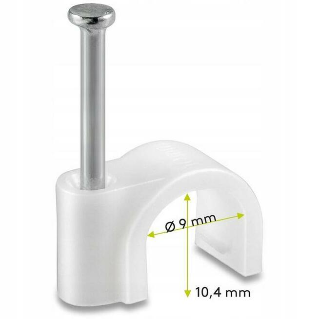 Uchwyty kablowe białe-szare 7-11 mm 20 sztuk.