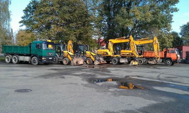 Usługi koparko ładowarką koparką wywrotką mini dźwig