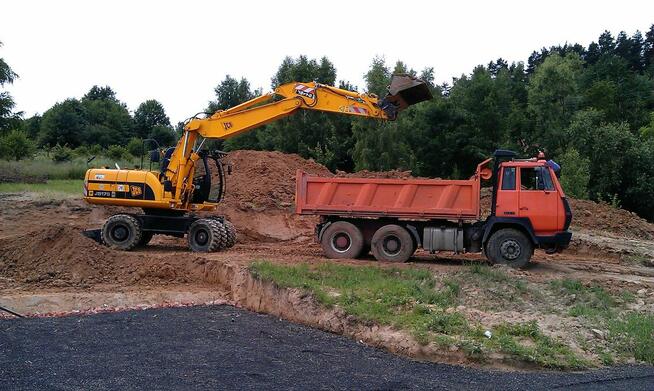 Usługi koparko ładowarką koparką wywrotką mini dźwig