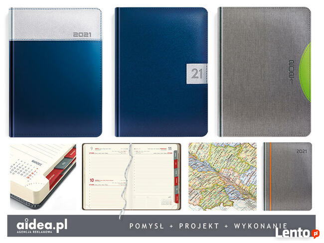 kalendarze 2027 dla firm. Kalendarze książkowe z tłoczeniem