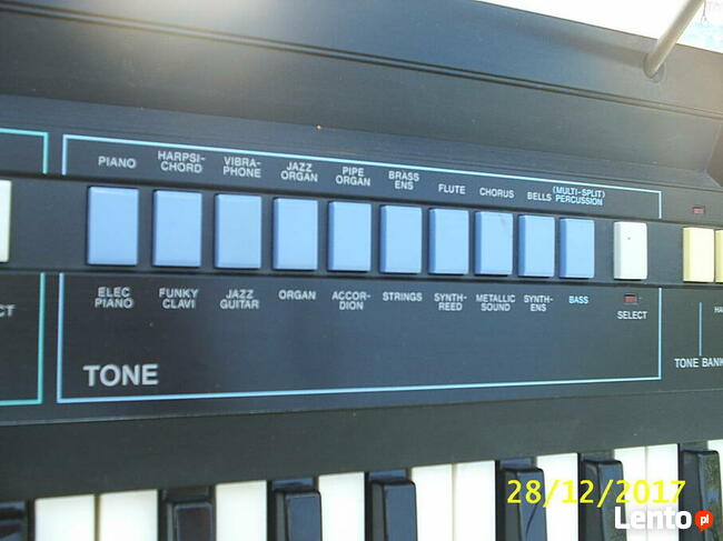 Pradawny Casio Casiotone CT-380 z osprzętem, rocznik 1983